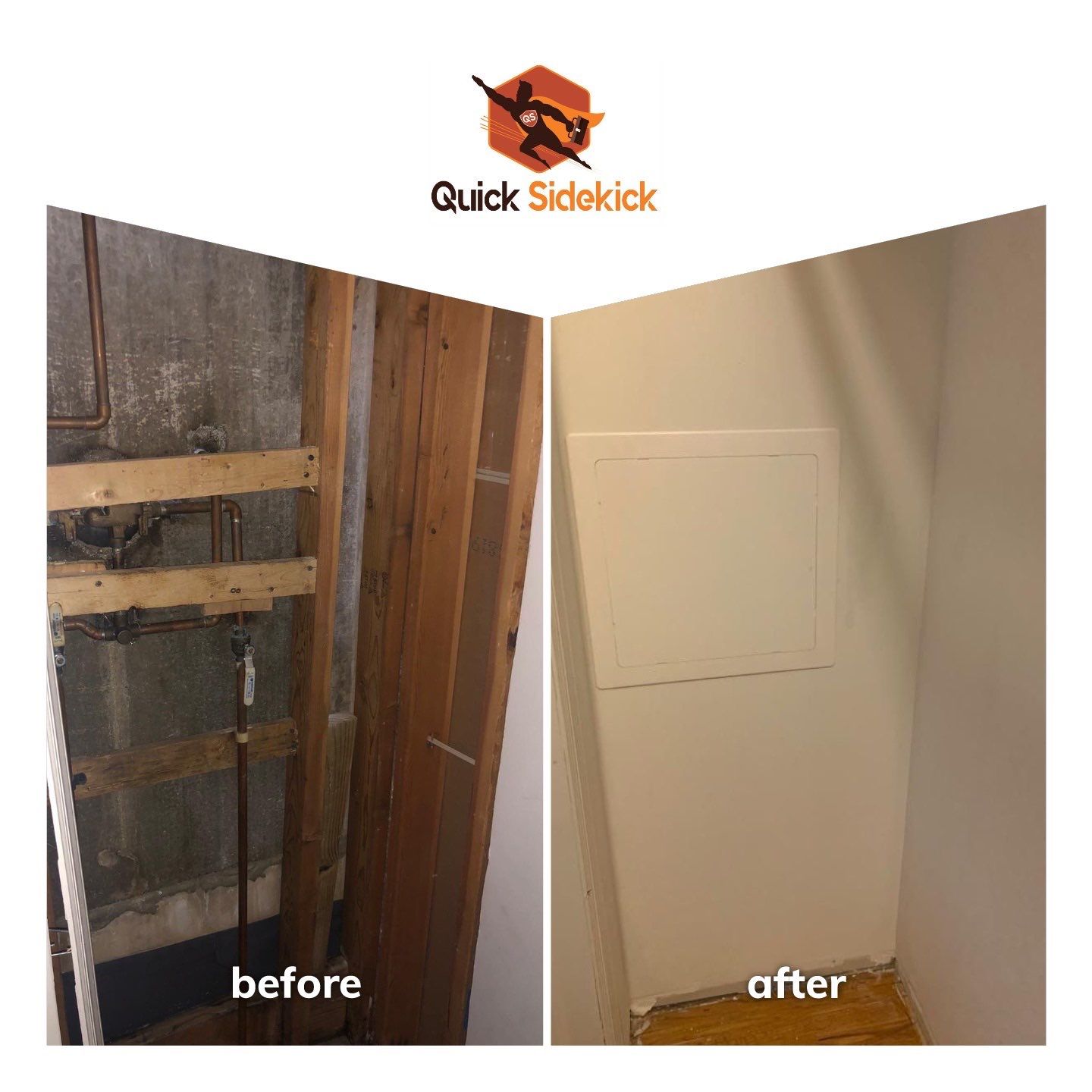drywall installation before and after